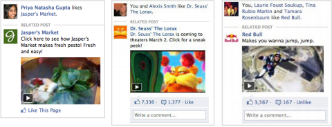 Publicidad en Facebook: Page Post: Videos (1)