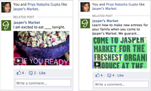 Publicidad en Facebook: Page Post: Videos (2)