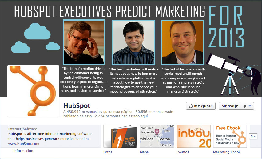 HubSpot Facebook FanPage
